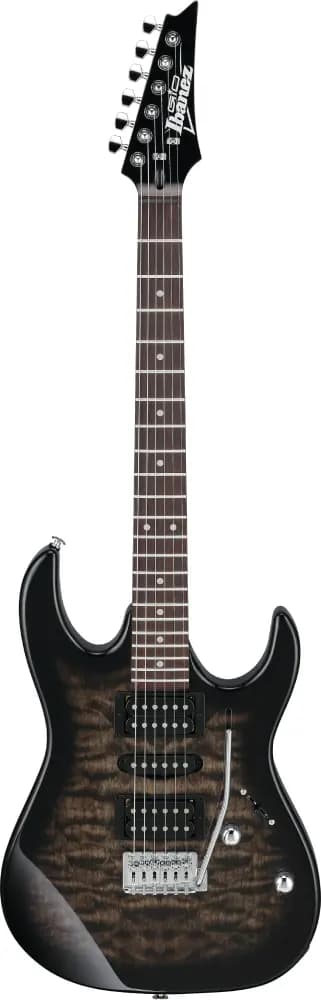 Ibanez | GIO GRX70QA | Transparent Black Burst