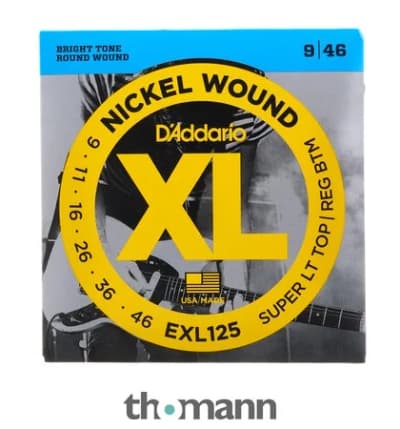 D'Addario | EXL125 | Super Light Top / Regular Bottom 9-46