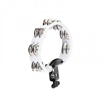 Meinl | Headliner Mountable ABS Tambourine Dual Row Steel Jingles | White