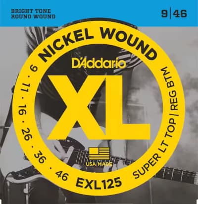 D'Addario | EXL125 | Super Light Top / Regular Bottom 9-46