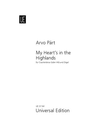 Universal Edition | My Heart's in the Highlands