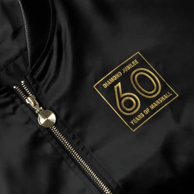 Marshall | 60th Anniversary Satin Bomber Jacket | Noir Taille L