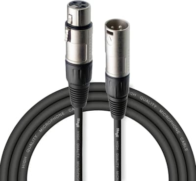 Stagg | Série N Câble Audio - Mini 3pin XLR M / Mini 3pin XLR F