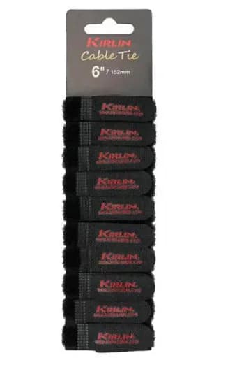 Kirlin | CT3-152BK - Pack 10 Velcro 16 mm | Noir