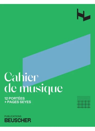 Henry Lemoine | Cahier de Musique 12 portées et pages d'écriture Seyes