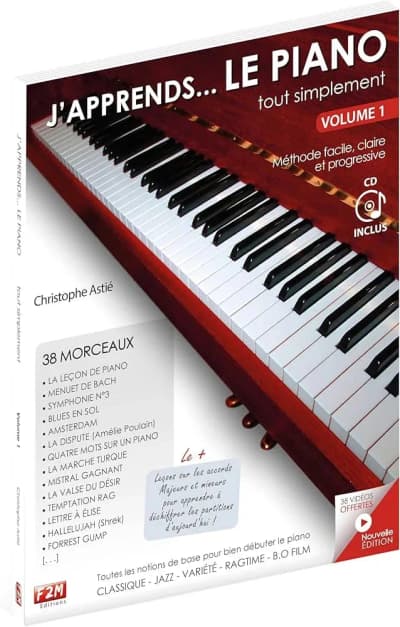 Christophe Astié | J'apprends le Piano Tout Simplement | Niveau 1&2 avec CD