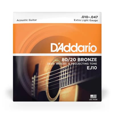 D'Addario | EJ10 | 80/20 Bronze Extra Light 10-47
