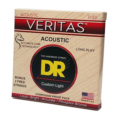 DR Strings | Veritas Acoustic VTA-11 | Custom Light 11-50