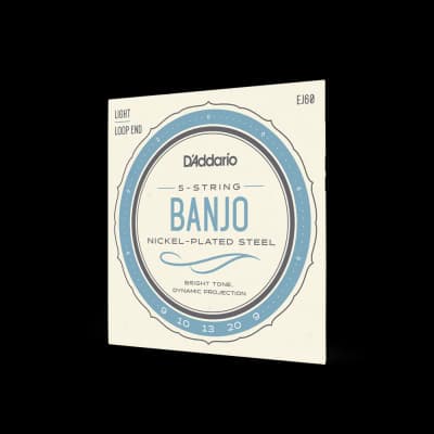 D'Addario | EJ60 | 5 Cordes Banjo Nickel Light 9-20