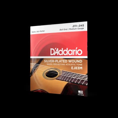 D'Addario | EJ83M Gypsy Jazz | Plaqué Argent Medium