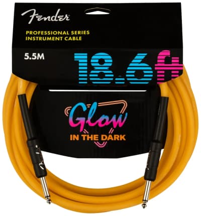 Fender | Professional Glow in the Dark Cable | Orange 5,5 m