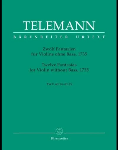 Georg Philipp Telemann | 12 Fantaisies TWV 40:14-25