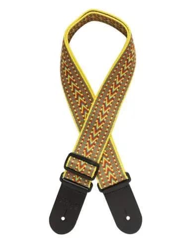 Stagg | Sangle Coton Tissé Chevron | Jaune