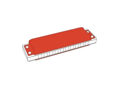 HM20ARD | Harmonica 20 trous | Rouge