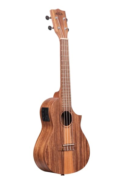 Kala | Teak Tri-Top Concert Électro-Acoustique | Satin Natural