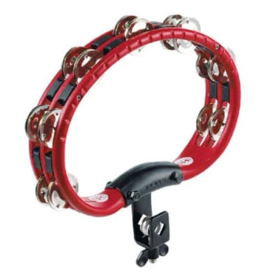 Meinl | Headliner Mountable ABS Tambourine Dual Row Steel Jingles | Rouge