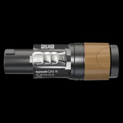 Neutrik | NL2FXX-W-S | Noir/Bague Marron