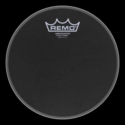 Remo | Ambassador Black Suede | 10"