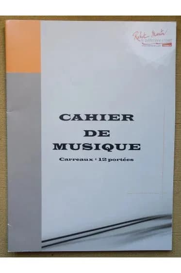 Robert Martin | Cahier De Musique 16 Portées