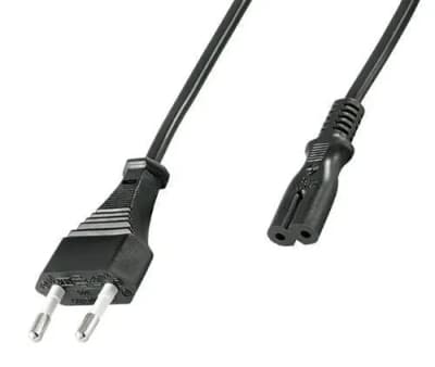 Divers | Câble alimentation bipolaire 230 V - 1,50 m | Noir