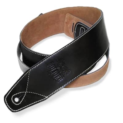Soldier | GL01501 | Sangle cuir Noir surpiqué