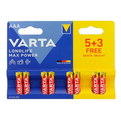 Varta | Longlife Max Power 4703 | 8 x AAA Alcaline