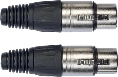 Yellow Cable | XLR04 | Embase XLR femelle 3 broches (Lot de 2)