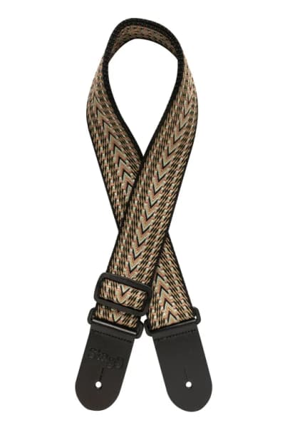 Stagg | Sangle en coton tissé motif chevron | Gris