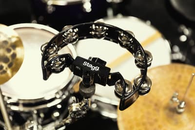 Stagg | Tambourin 1/2 Lune 16 Cymbalettes | Noir