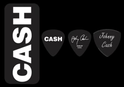 Dunlop | JCPT04H Johnny Cash Bold | Boîte de 6 médiators