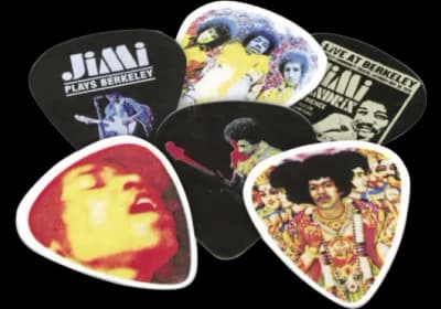 Dunlop | JH-PT03H | Boîte de 12 Médiators Jimi Hendrix Electric Ladyland Heavy
