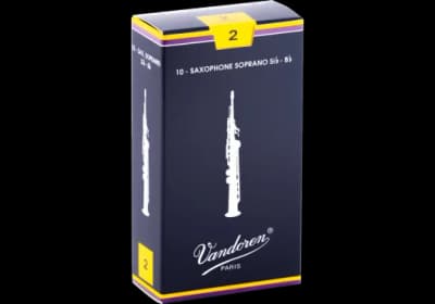 Vandoren | Anches Traditionnelles Saxophone Soprano | 2 (Boîte de 10)