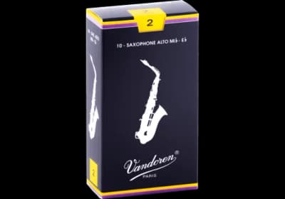 Vandoren | Traditional | Anches Saxophone Alto Force 2 (Boîte de 10)