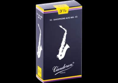 Vandoren | Anches Saxophone Alto Traditionnelles | Force 3.5 (Boîte de 10)