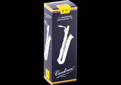 Vandoren | Anches Traditional Saxophone Baryton 2.5 | Boîte de 5