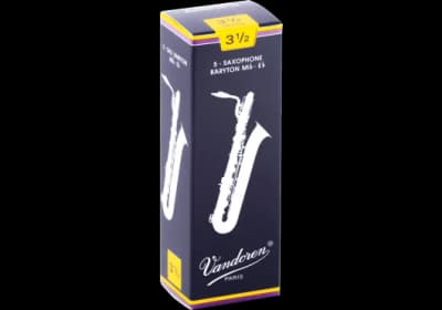 Vandoren | Anches Traditionnelles Saxophone Baryton | 3.5 (Pack de 5)