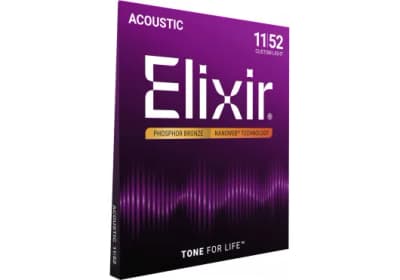 Elixir | 16027 Nanoweb Phosphore Bronze Custom Light 11-52