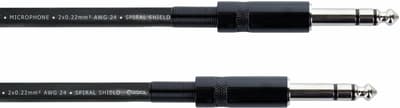 Cordial | EM 3 VV | Câble audio Jack TRS / Jack TRS 3 m