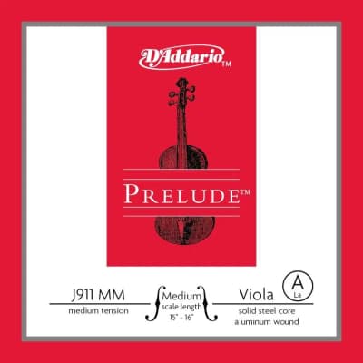 D'Addario | Prelude J911-MM | Corde de La alto 15"–16" medium