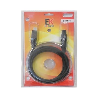 EK Audio | D004 | Câble interface USB / XLR femelle 3 m