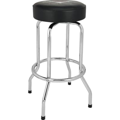 Fender | Custom Shop Chevron Logo Barstool | Noir/Chrome | 30"